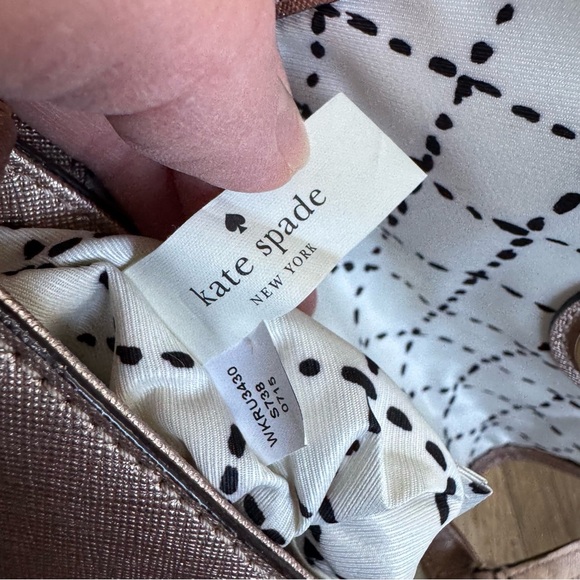 Kate Spade Newbury Lane Sally Crossbody Bag Metallic Rose Gold - Picture 3 of 13